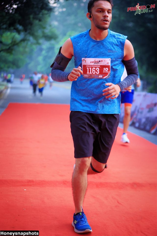 Running the Freedom Run, bib 1163
