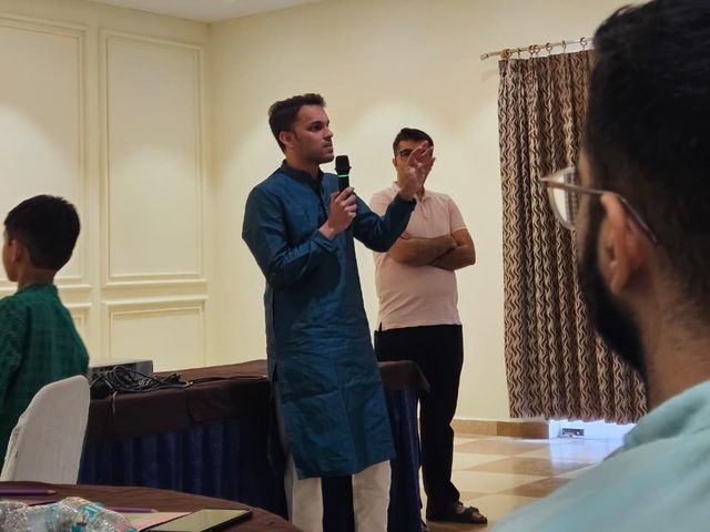 Speaking at a workshop